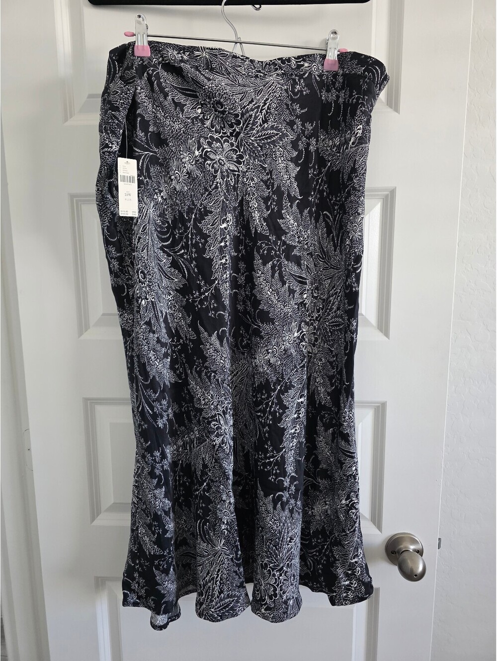 NWT Anthropology Whimsigoth Boho Satin Midi Skirt. Plus Size 20.